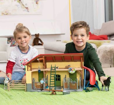 Schleich, Farm World, Końska stajnia, zestaw, 42485