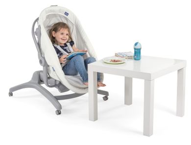 Chicco, Baby Hug 4in1 Air, kołyska, leżaczek, krzesełko, white snow