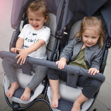 Hauck, Roadster Duo SLX, wózek bliźniaczy, grey/silver
