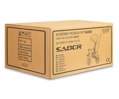 Toyz, Saber, rowerek 3-kołowy, blue