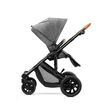 Kinderkraft, Prime, wózek wielofunkcyjny 3w1, szary