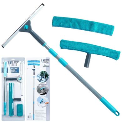 Vilde, mop do okien teleskopowy ze ściągaczką, 57-128 cm, 4 elementy