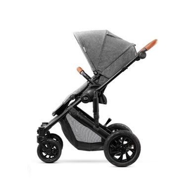 Kinderkraft, Prime, wózek wielofunkcyjny 3w1, szary