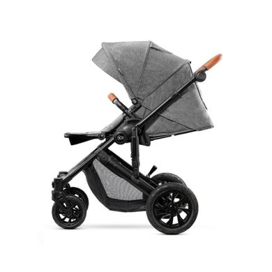 Kinderkraft, Prime, wózek wielofunkcyjny 3w1, szary