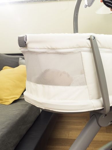 Chicco, Baby Hug 4in1 Air, kołyska, leżaczek, krzesełko, white snow