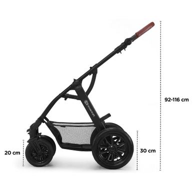 Kinderkraft, Xmoov, wózek wielofunkcyjny 3w1, szary