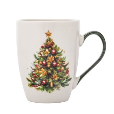 Altom Design, kubek choinka zielona nbc, 340 ml, ze skarpetami, color box