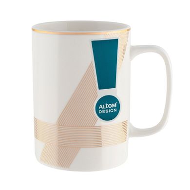 Altom Design, Modern Art, kubek prosty, biały, 350 ml
