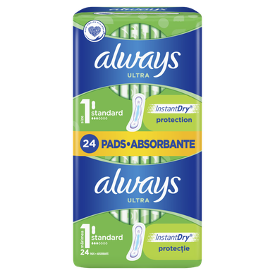 Always, Ultra Standard, podpaski, rozmiar 1, 24 szt.