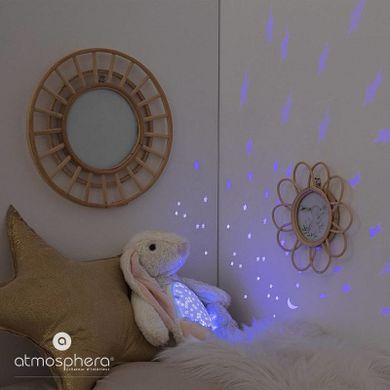 Atmosphera for kids, Króliczek, pluszowy projektor ze światłem, 34 cm