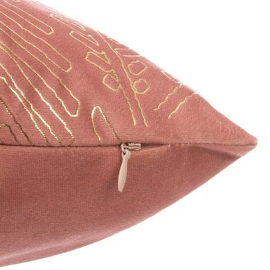 Atmosphera, poduszka dekoracyjna, prostokątna, z motywem liści palmy, 40-40 cm