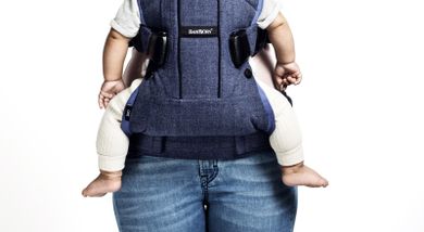 BabyBjörn, One Air, nosidełko ergonomiczne, błękitne