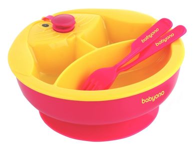 BabyOno, miseczka z przyssawką, podgrzewana wodą