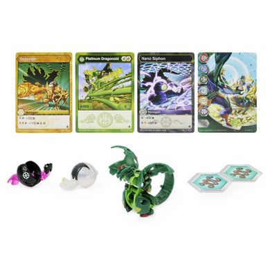 Bakugan, Evolutions, Platinum Power Up, kula + Nanogans, Dragonoid