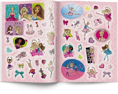 Barbie. Baletnica. Kolorowanka z naklejkami