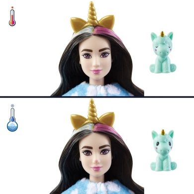 Barbie, Cutie Reveal, lalka jednorożec z akcesoriami, seria 2