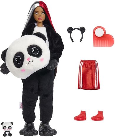 Barbie, Cutie Reveal, lalka panda z akcesoriami