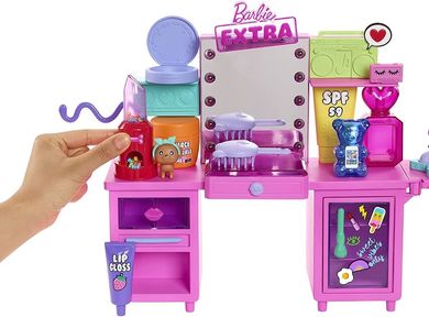 Barbie, Extra Toaletka, zestaw z lalką