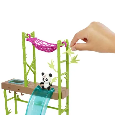 Barbie, Opieka nad pandami, zestaw do zabawy z lalką i akcesoriami