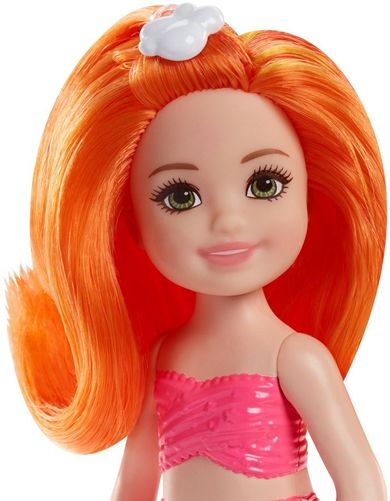 Barbie, syrenka Chelsea z rudymi włosami, lalka