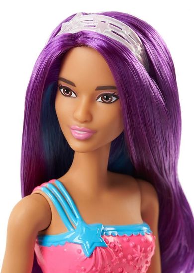 Barbie Syrenka, lalka z fioletowymi włosami