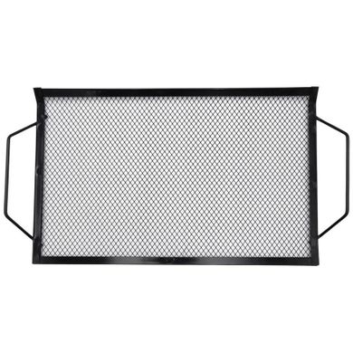 BBQ, blacha do grillowania, metalowa, czarna, 40-22 cm