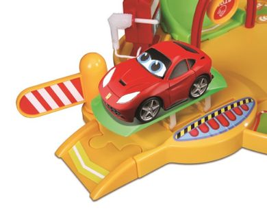 Bburago, ferrari, pojazd, 2 tory z sygnalizacją świetlną