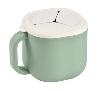 Beaba, Pick 'n' Snack, silikonowy kubek niewysypek na przekąski, 460ml, Sage Green