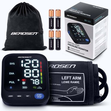 Berdsen, ciśnieniomierz naramienny z polskimi komunikatami i bluetooth, BD-123