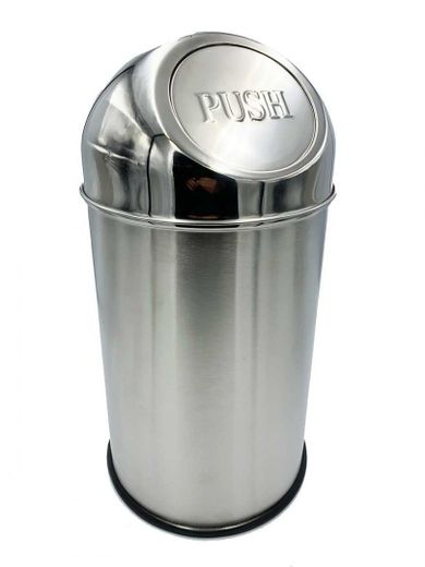 Bergner, stalowy kosz na śmieci typu push, BG-5120, 10 l