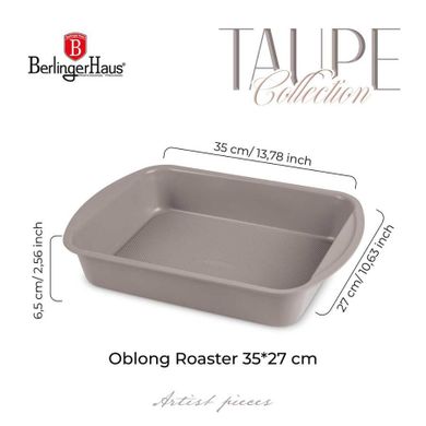 Berlinger Haus, brytfanna, forma, tytanowa, taupe, 35-27 cm