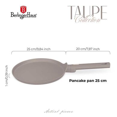 Berlinger Haus, patelnia tytanowa do naleśników, taupe, 25 cm