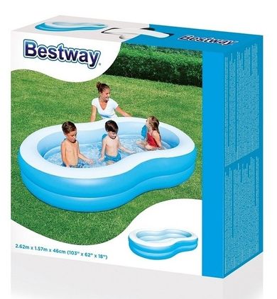 Bestway, basen dmuchany, owalny, 262-157-46 cm