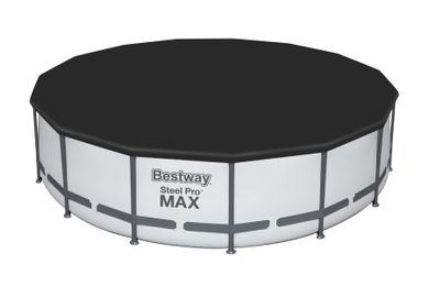 Bestway, Steel Pro Max, basen stelażowy z pompą filtracyjną, 4,57-1,22m