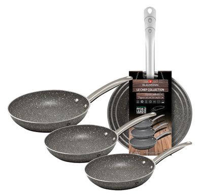 Blaumann, zestaw 3 patelni, le chef line