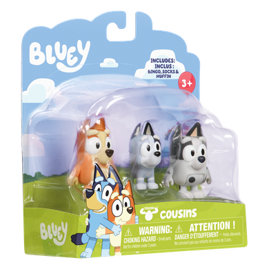 Bluey, Kuzyni, figurki, 3 szt.