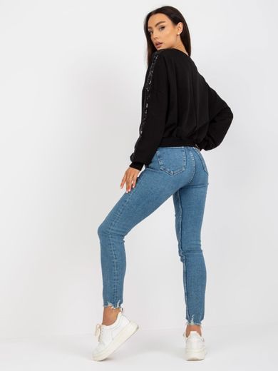 Bluza damska, czarna, Rue Paris