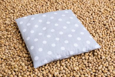 Bocioland, Grochy, termofor z pestkami wiśni, 500 g, szary