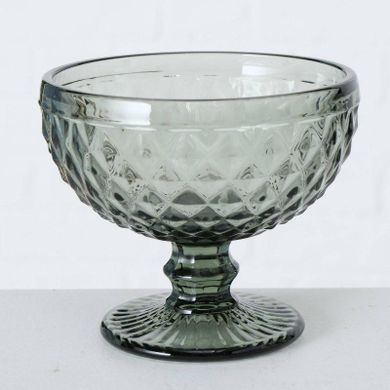 Boltze Home, pucharek do deserów i lodów, zielone szkło, Ø 12 cm