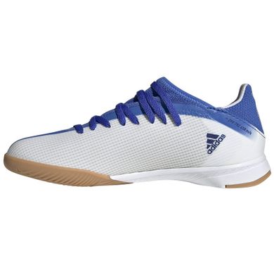 Buty piłkarskie chłopięce, halowe, białe, Adidas X Speedflow.3 IN