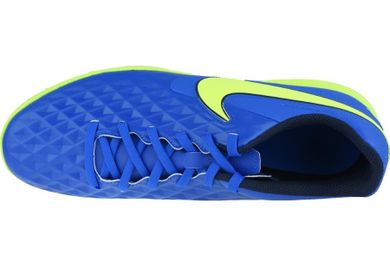 Buty piłkarskie męskie, turfy, niebieskie, Nike Tiempo Legend 8 Club TF