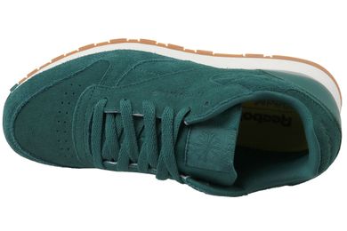 Buty sportowe dziecięce, zielone, Reebok CL Leather SG