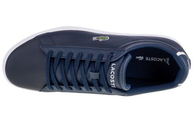 Buty sportowe męskie, granatowe, Lacoste Carnaby Evo BL 1