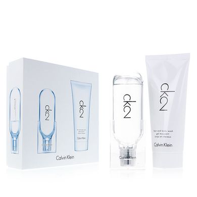 Calvin Klein, zestaw prezentowy CK 2, woda toaletowa, 50 ml + żel pod prysznic 2w1, 100 ml