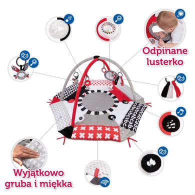 Canpol babies, Sensory Toys, sensoryczna mata do zabawy + lusterko sensoryczne