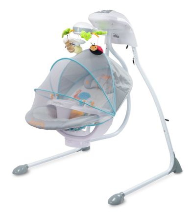 Caretero, Bugies, leżaczek, huśtawka elektryczna, Grey