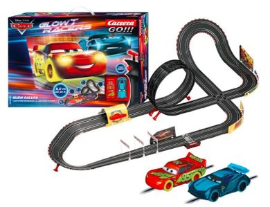 Carrera Go, Auta, Glow Racers, tor wyścigowy, 6,2m, zestaw z 2 pojazdami, 1:43