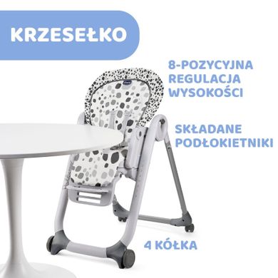 Chicco, Polly Progres5, krzesełko do karmienia 5w1, Anthracite