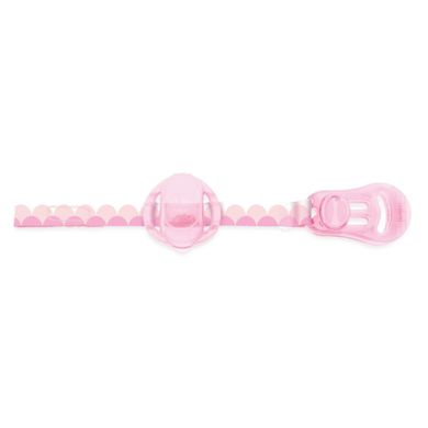 Chicco, tasiemka z etui do smoczka, różowa