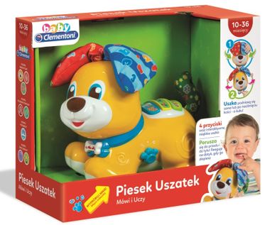 Clementoni, Baby Clementoni, piesek Uszatek, zabawka interaktywna